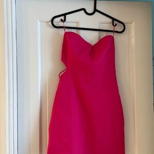 Pink Strapless Dress
